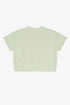 FRENCH TERRY ROLLUP SLEEVE WAISTBAND TEE